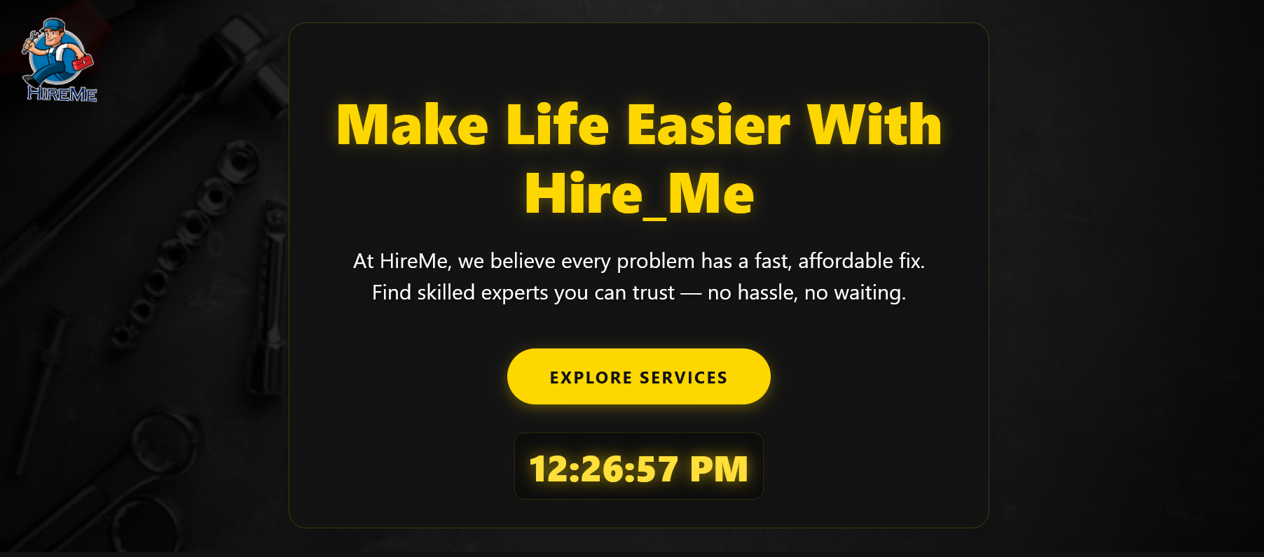 HireMe Service Platform preview