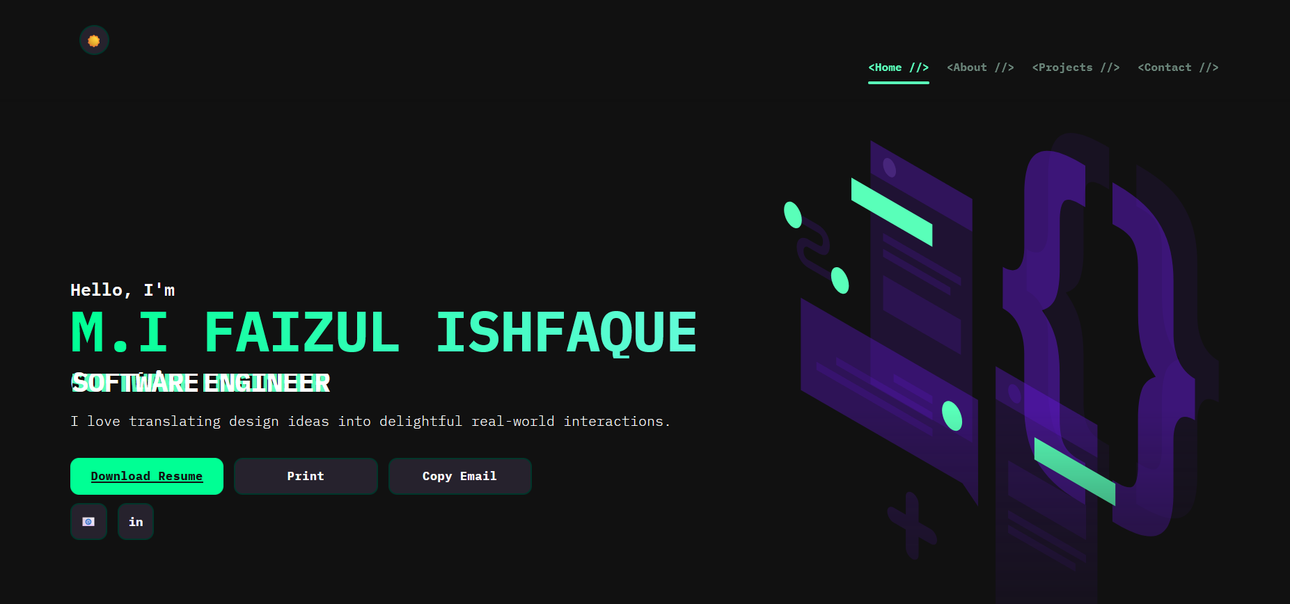 Personal Portfolio preview